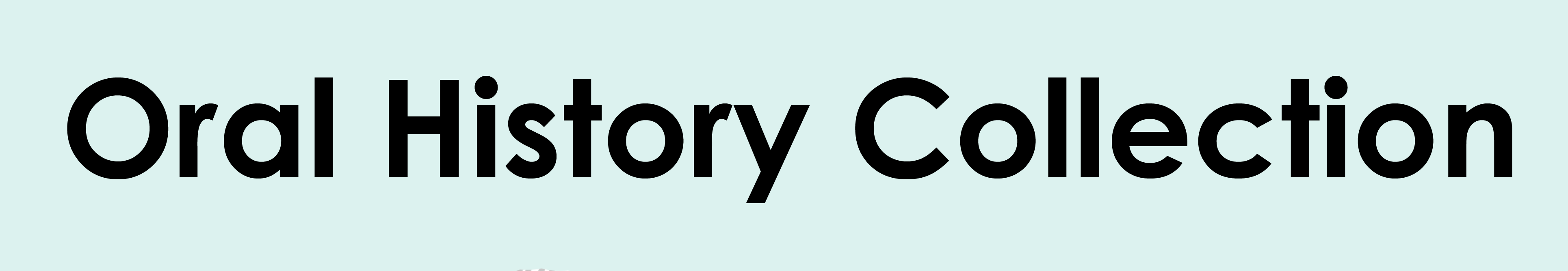 Oral History Collection